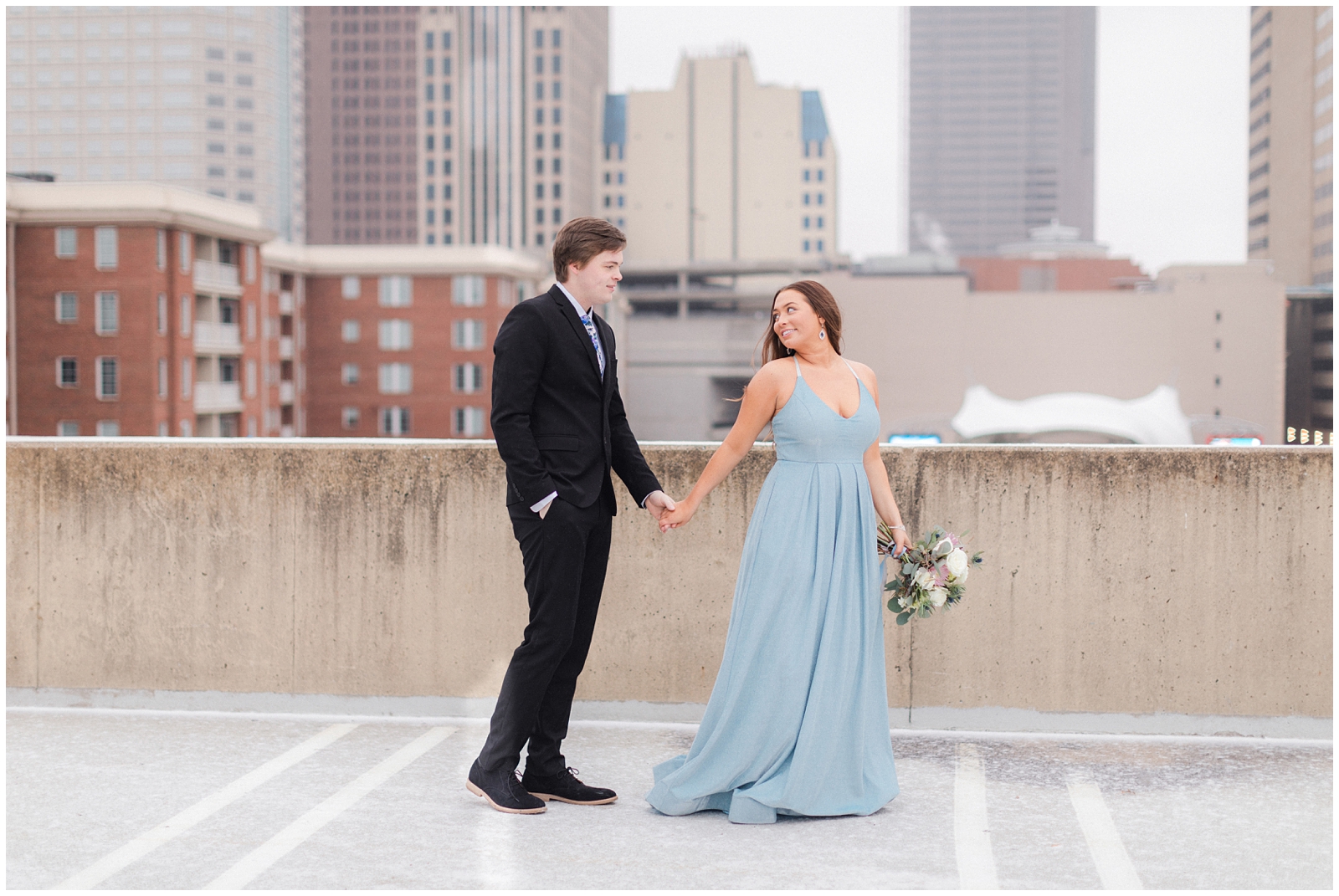 Rooftop Engagement Photos