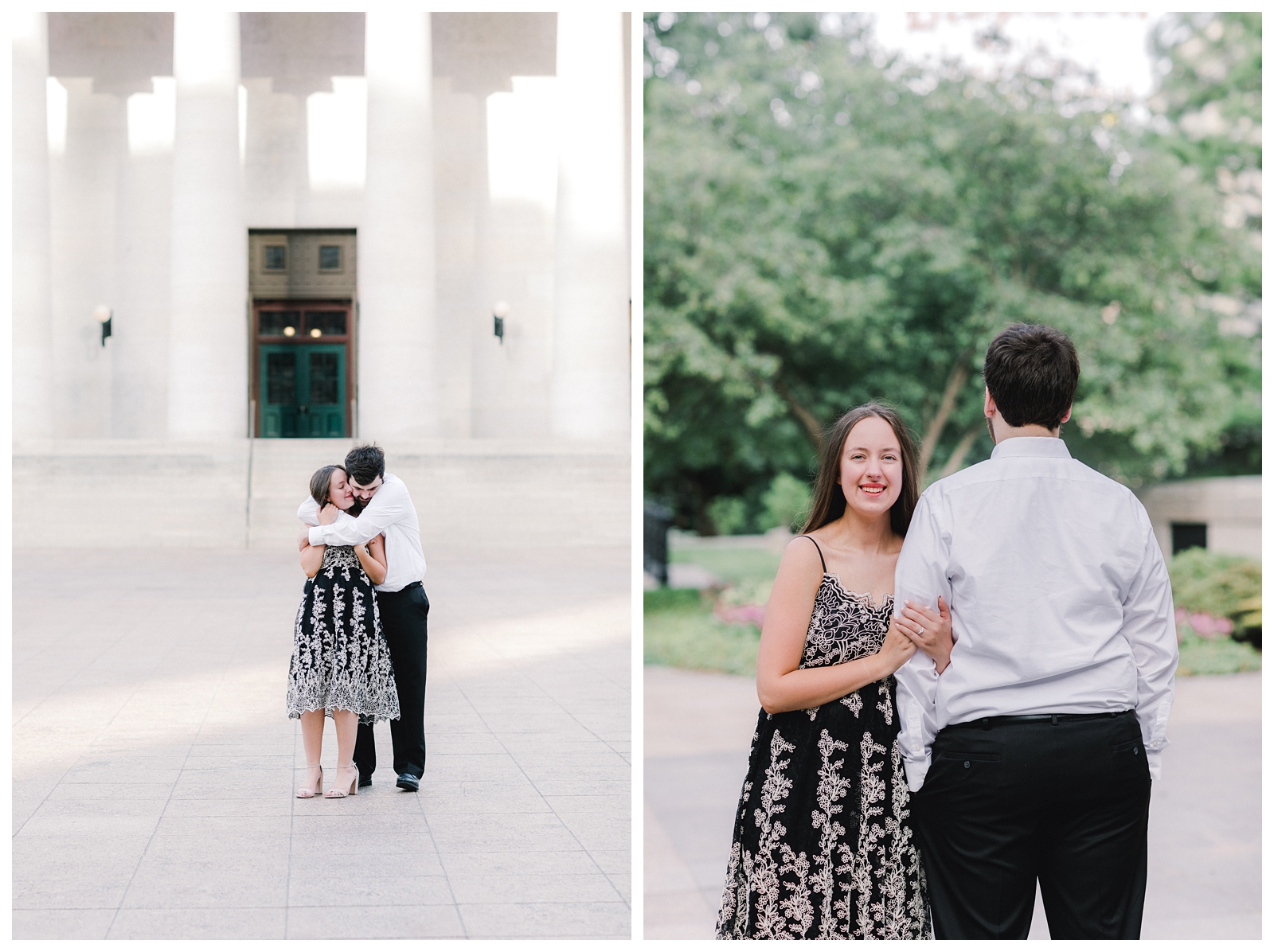 Formal engagement photos at Statehouse