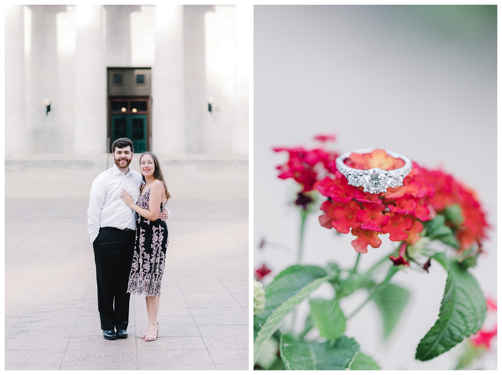 Formal engagement photos at Statehouse